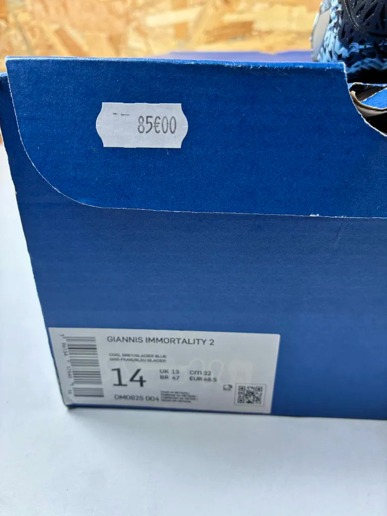 Nike Giannis Immortality 2 Homme Gris Bleu – 48,5 – DM0825-004