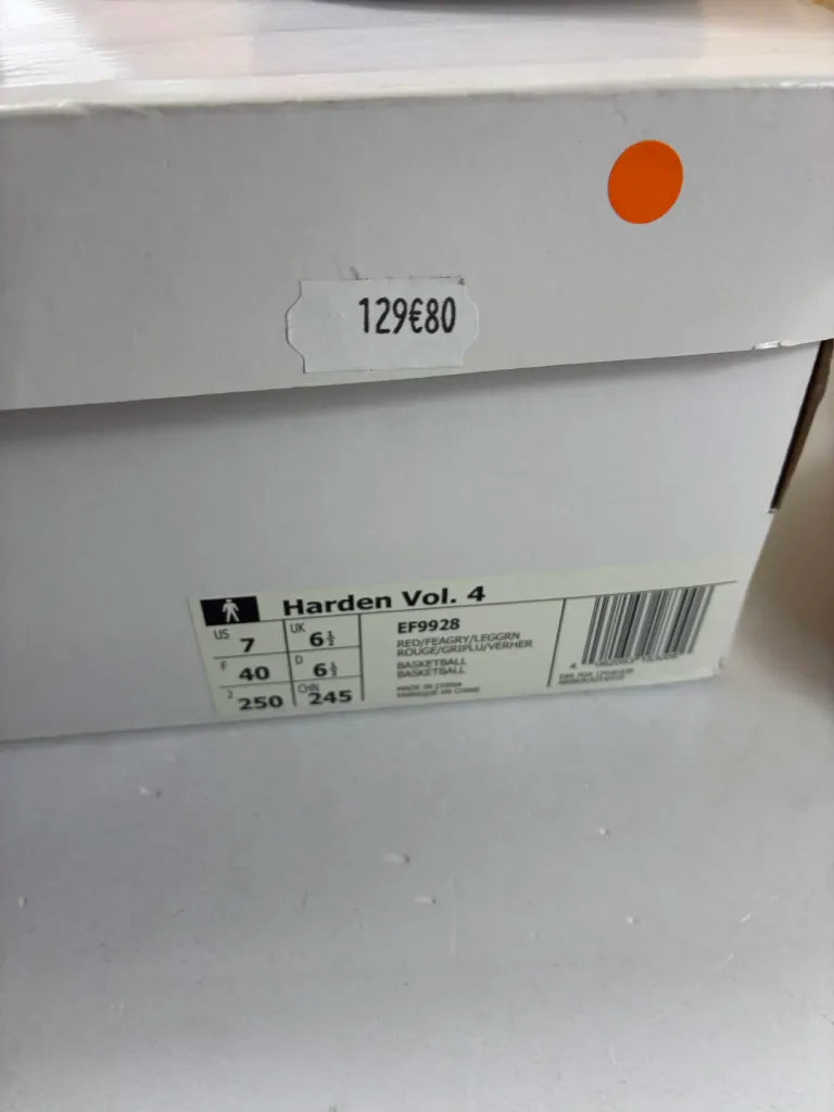 Chaussures de Basketball Adidas Harden Vol. 4 Homme Rouge – 40 – EF9928