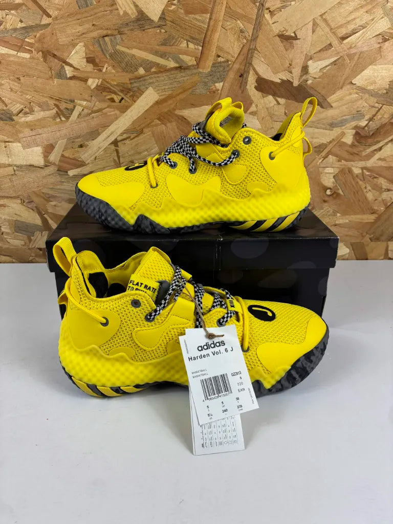 Chaussures de Basketball Adidas Harden Vol. 6 J Enfant Jaunes – 38 – GZ2013