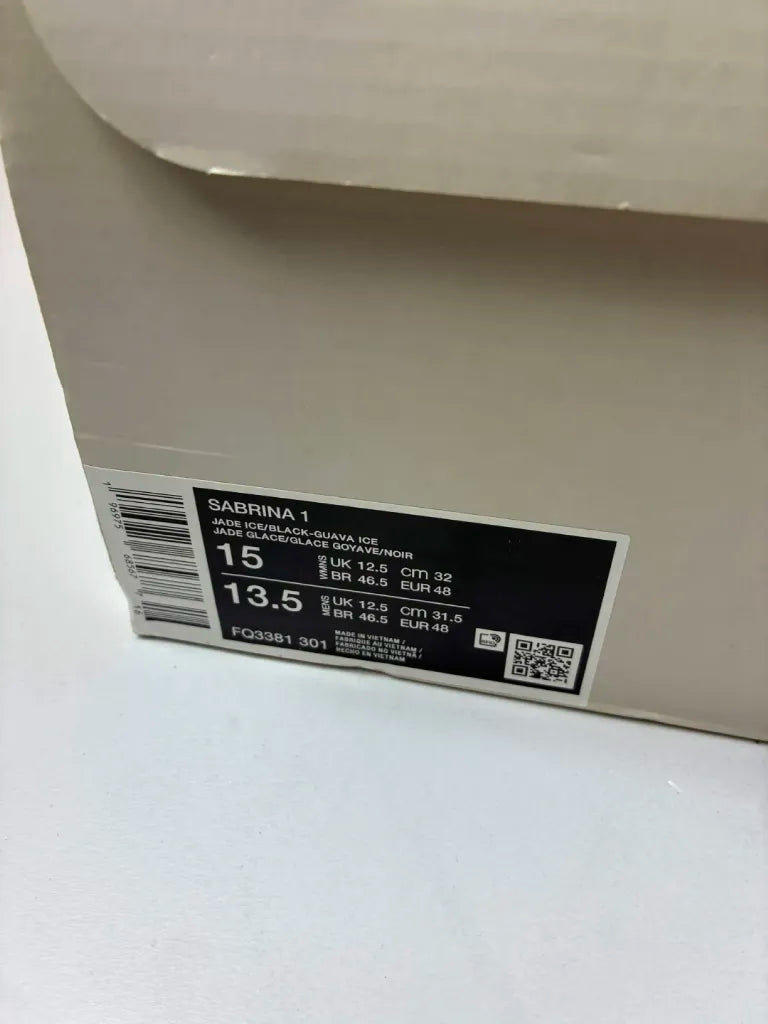 Chaussures de Basketball Nike Sabrina 1 Femme Vert Noir – 48 – FQ3381-301