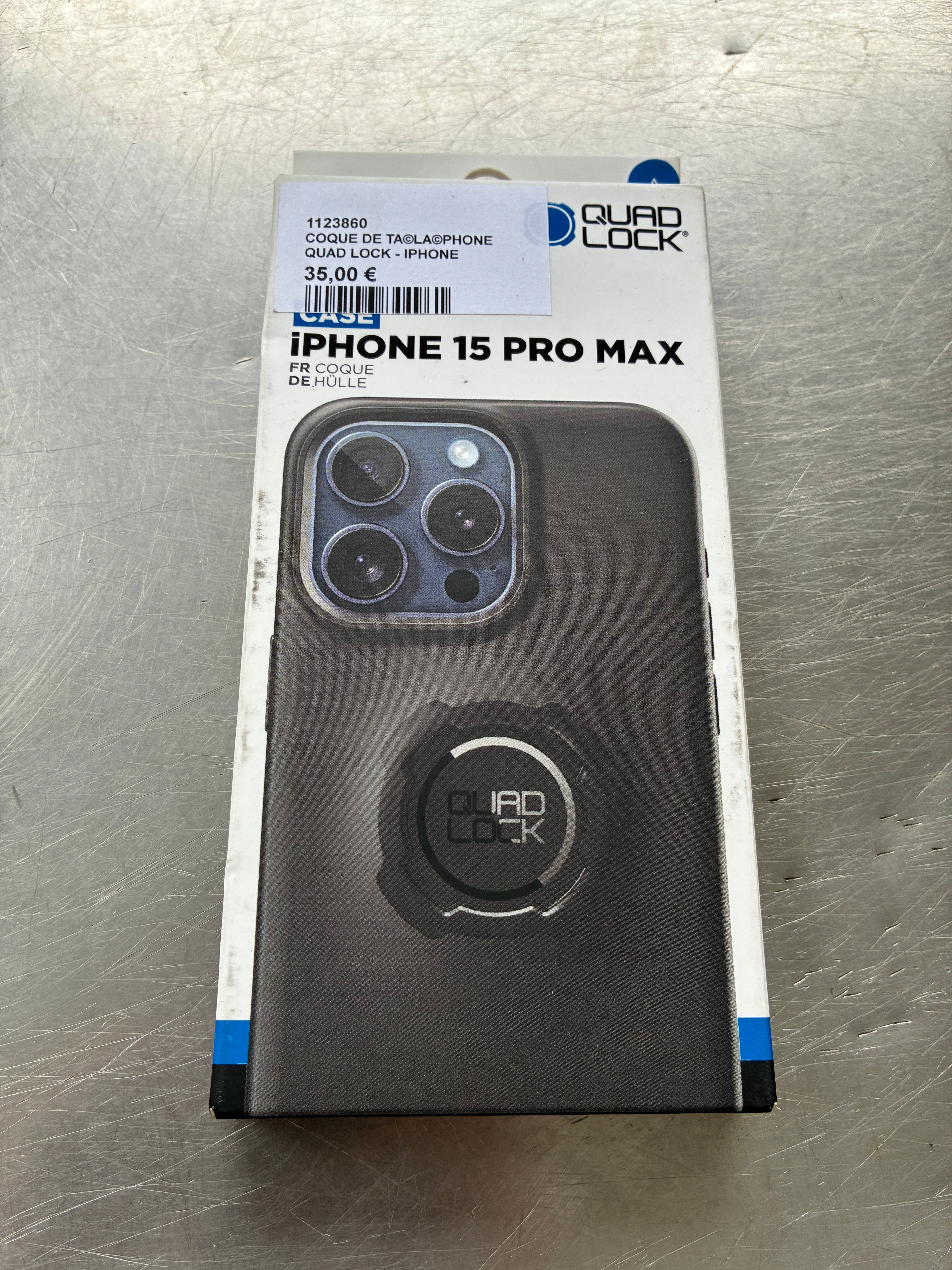 Coque de protection Quad Lock iPhone 15 Pro Max – Noir
