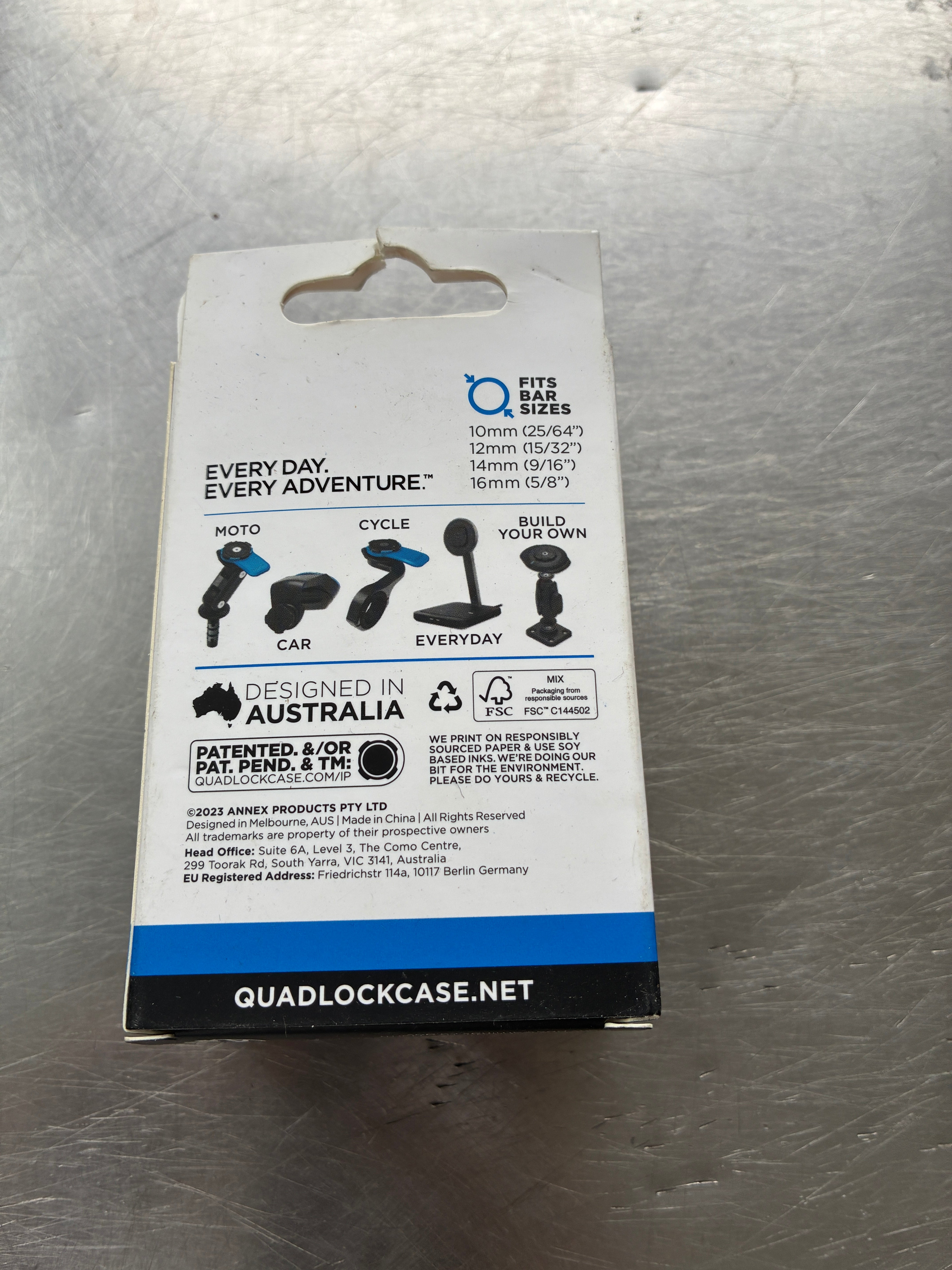 Support de smartphone Quad Lock fixation rétroviseur – QLM-MIR-2