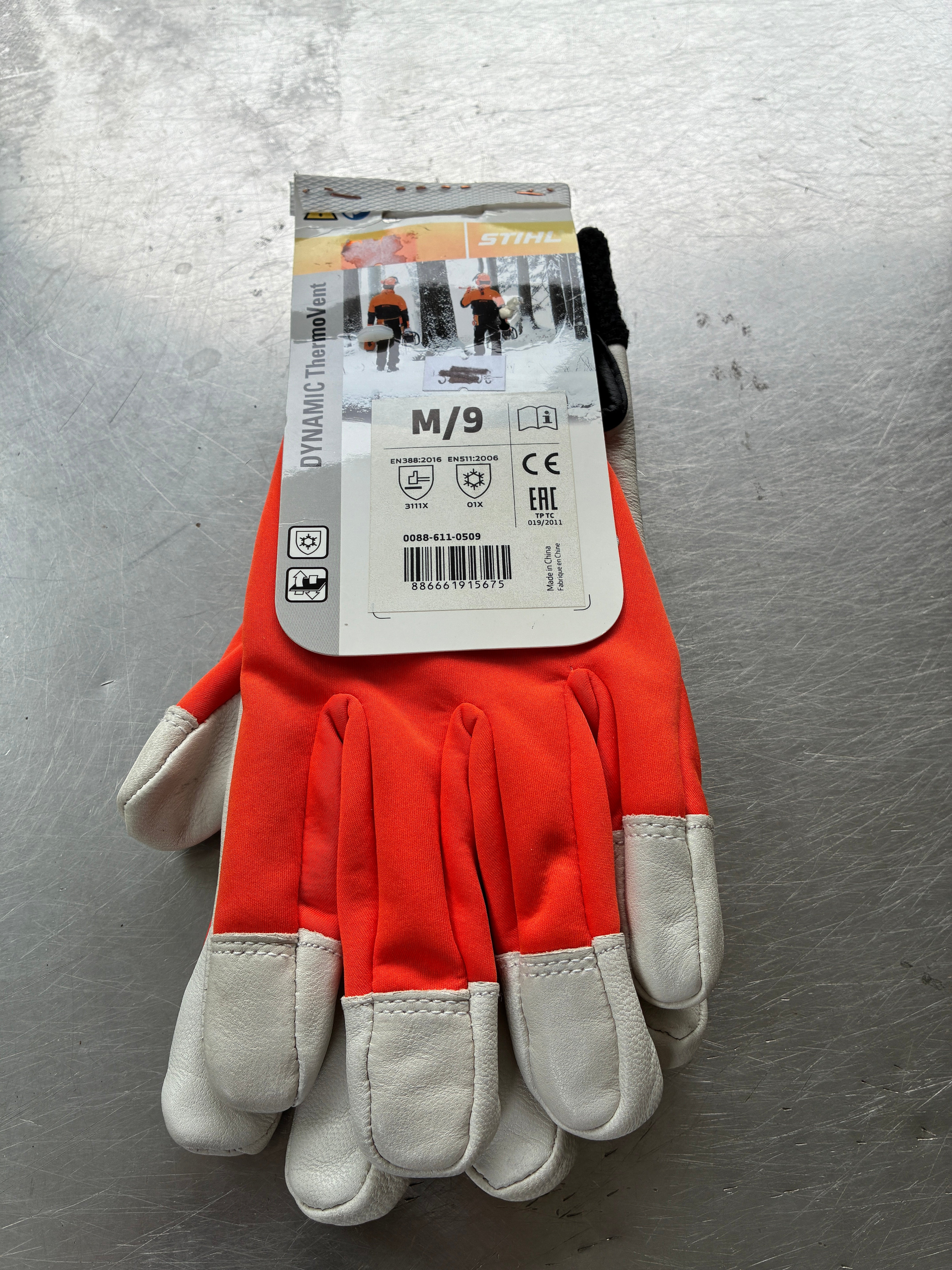 Gants Stihl Dynamic Thermovent contre le froid – Taille M (9) – Neuf