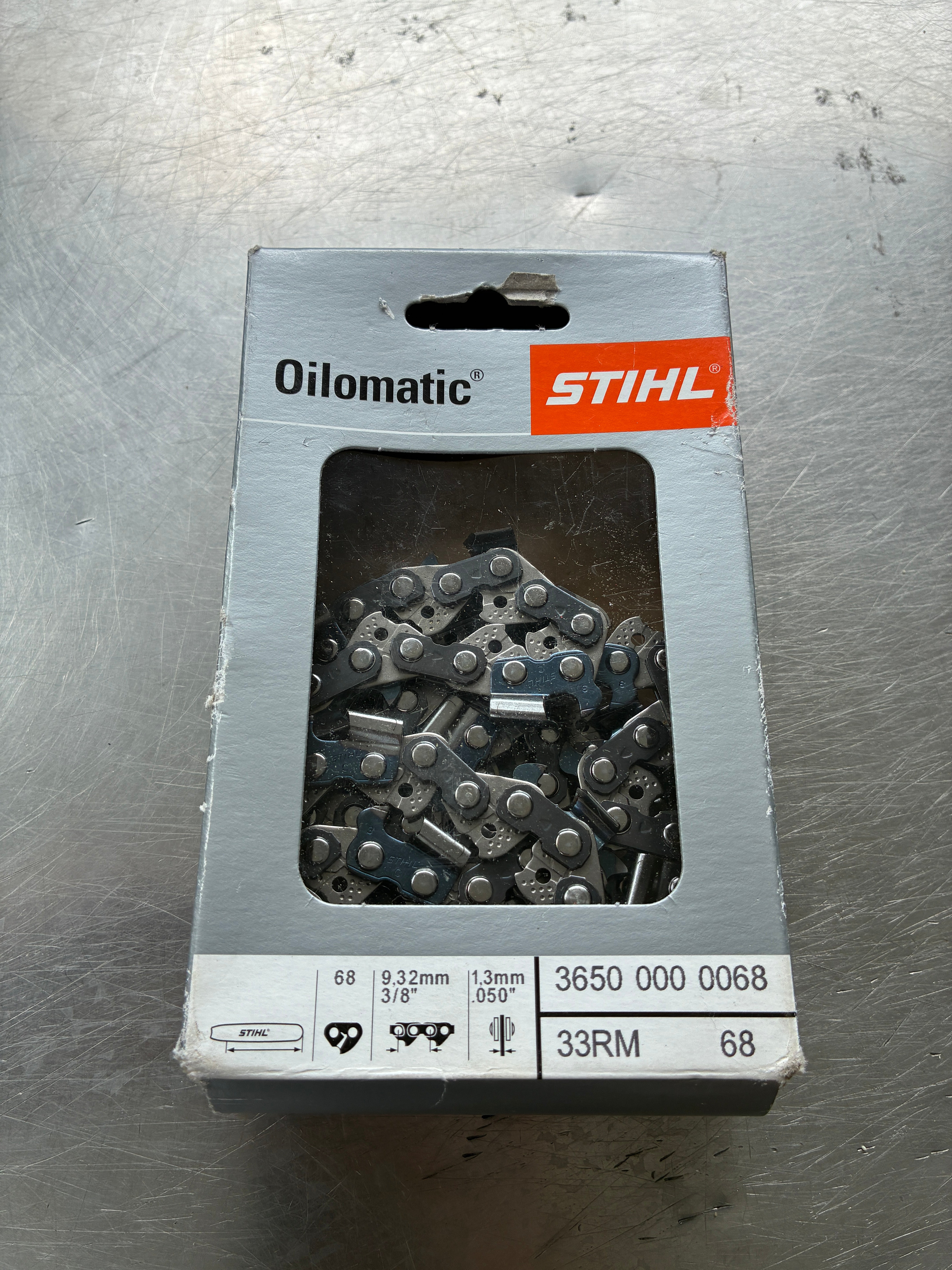 Chaîne Stihl Rapid Micro – 3/8" – 1,3 mm – 68 maillons – Pour guide 47 cm – Neuf