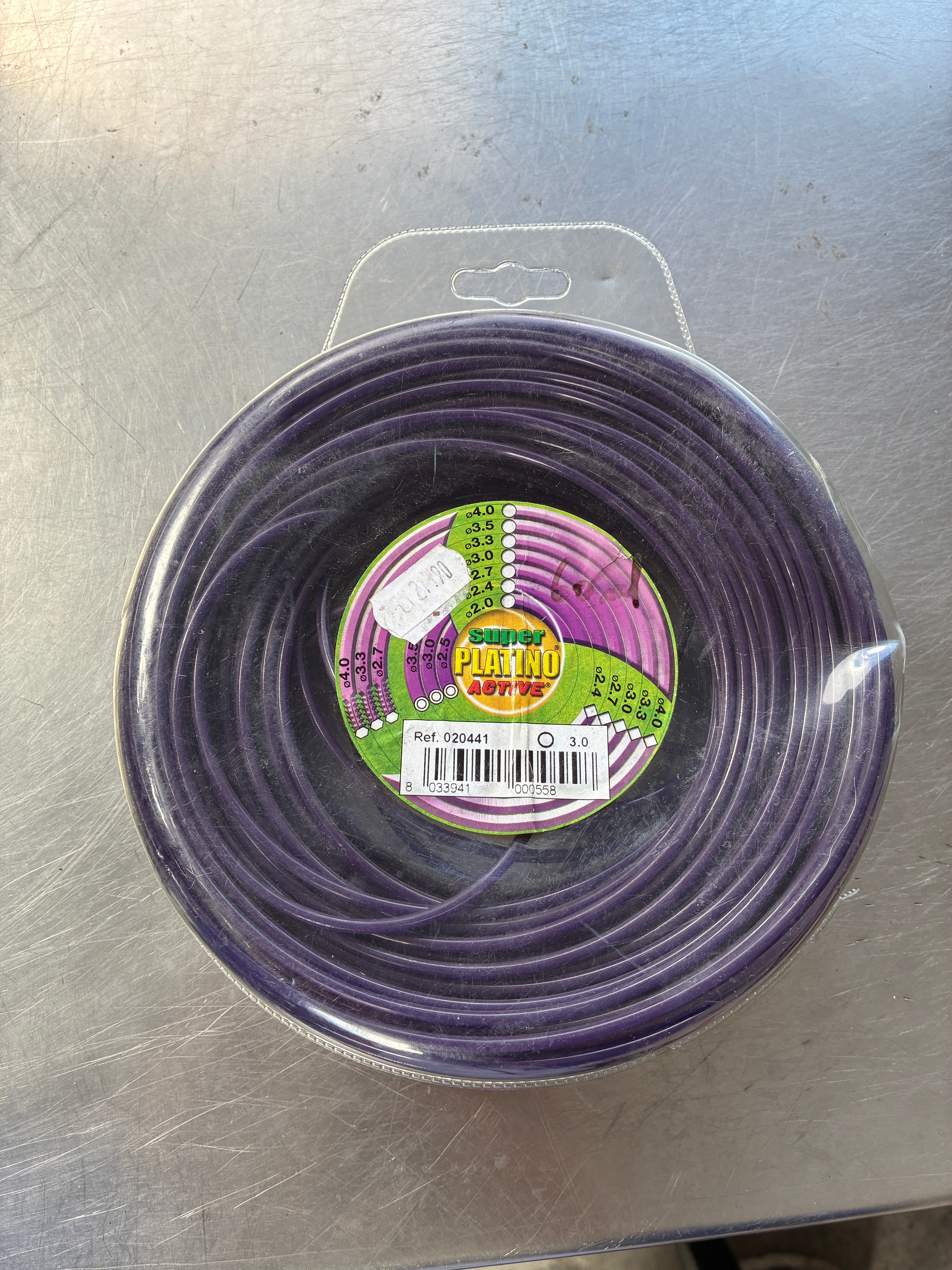 Fil de coupe rond Active Platino – 3,0 mm x 67 m – Réf. 020441 - NEUF