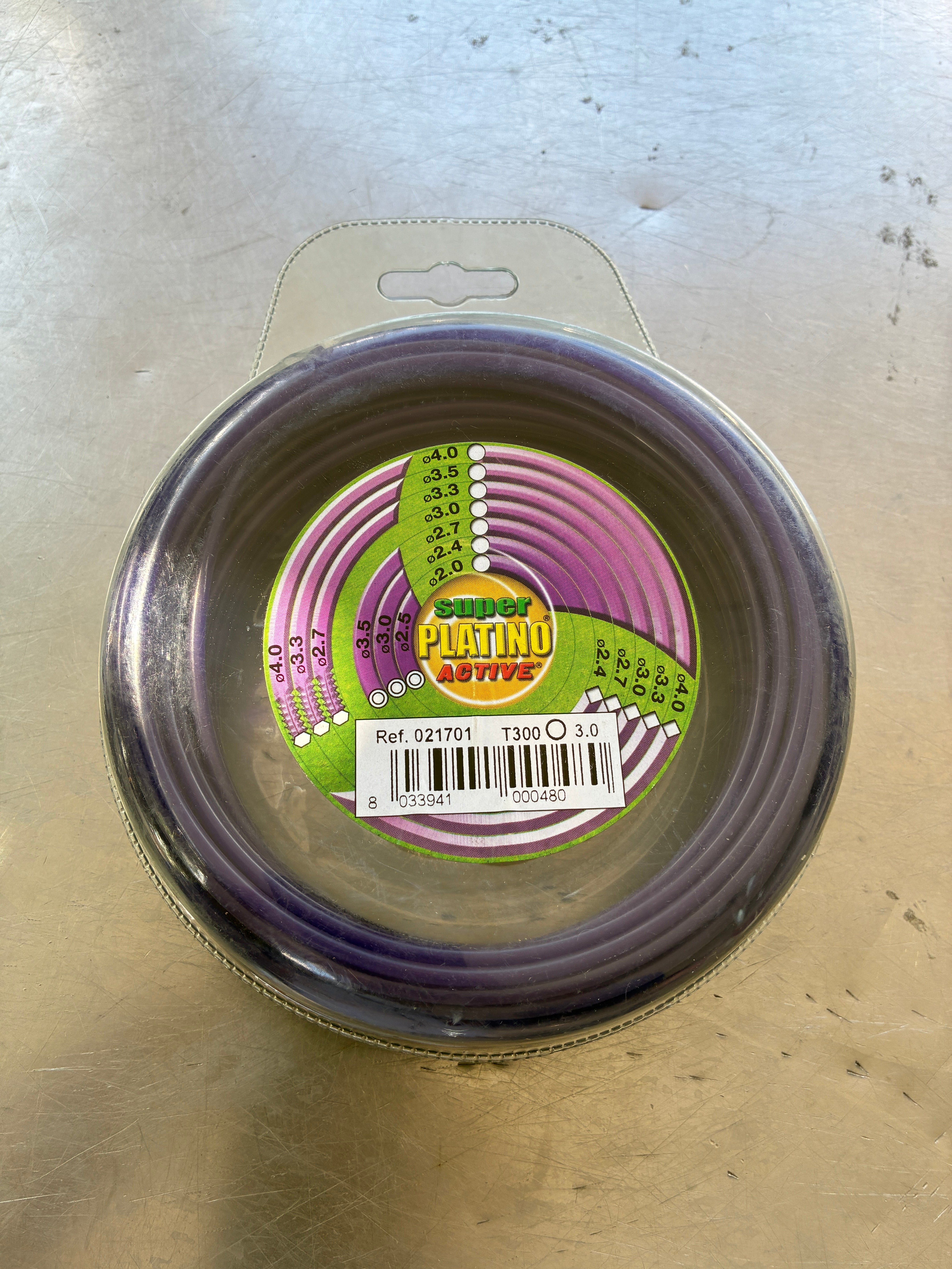 Fil de coupe rond Active Platino – 3,0 mm x 15 m – Réf. 021701