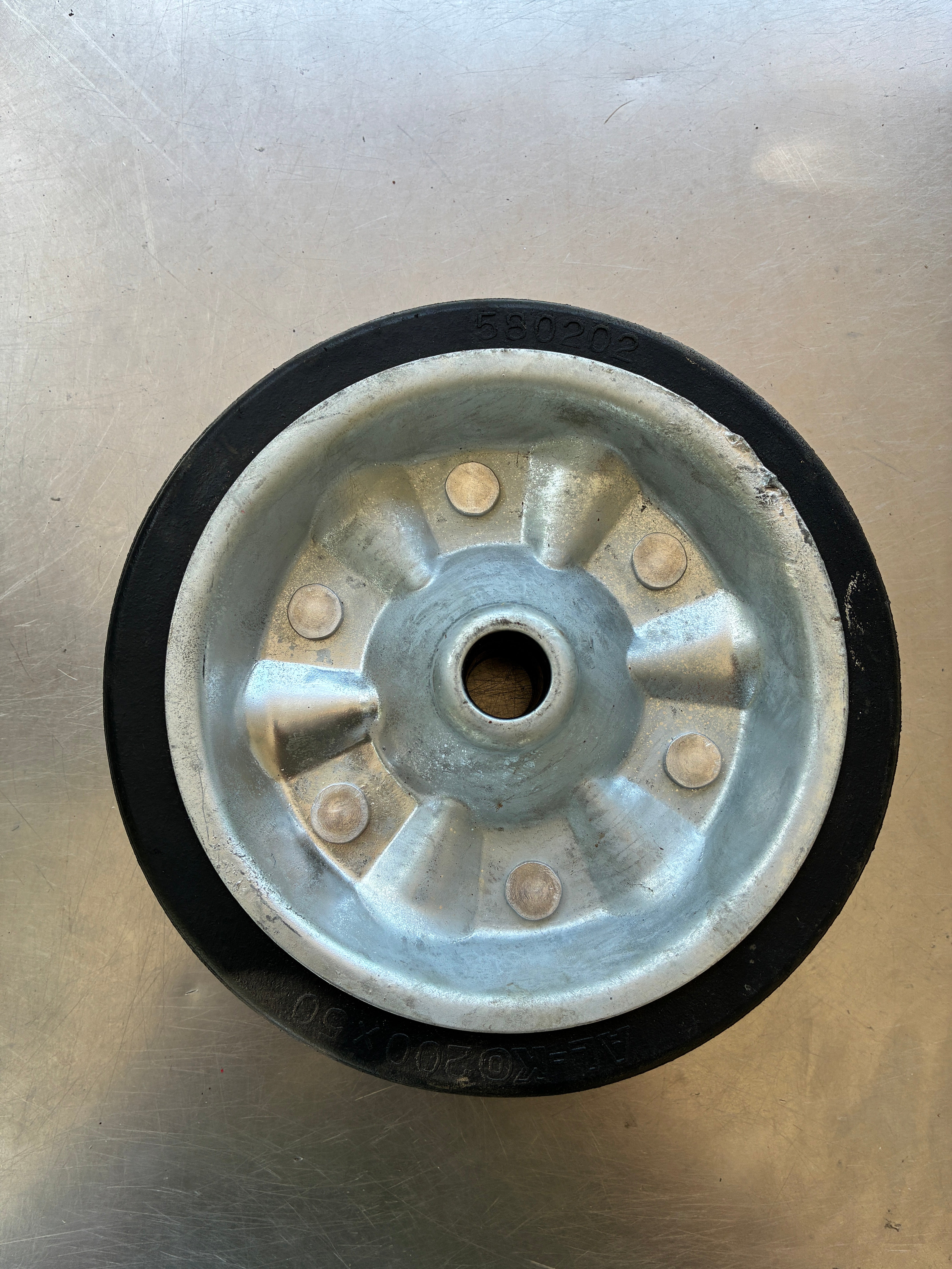 Roulette roue jockey AL-KO RJ580202 – 200x50 mm – Axe 20 mm – Neuf