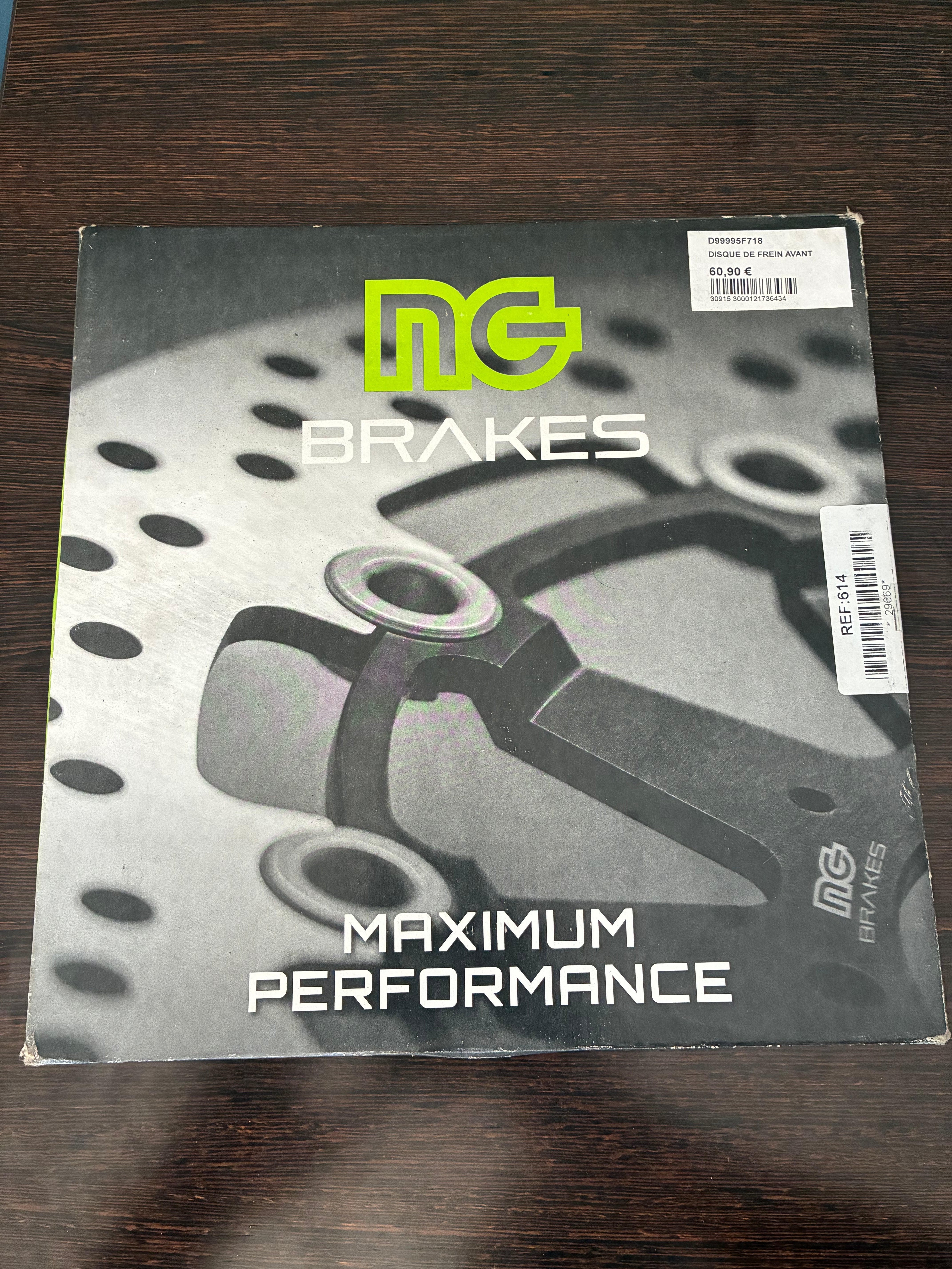 Disque frein avant NG Brakes 259mm Derbi Senda R Malaguti XSM Yamaha DT