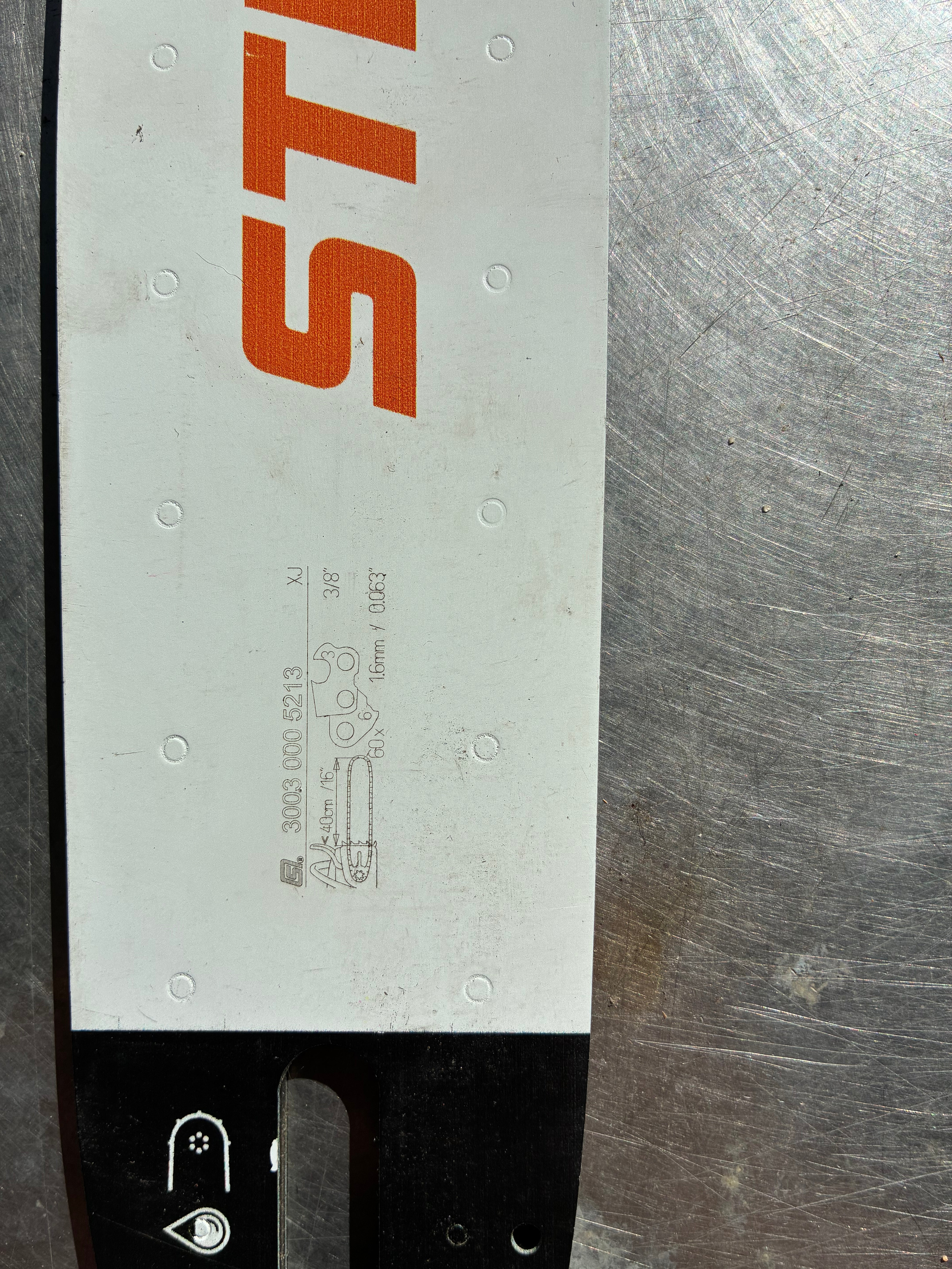 Guide-chaîne STIHL Light 06 40 cm 3/8" 1.6 mm - Réf 3003-000-5213 d’origine OCCASION