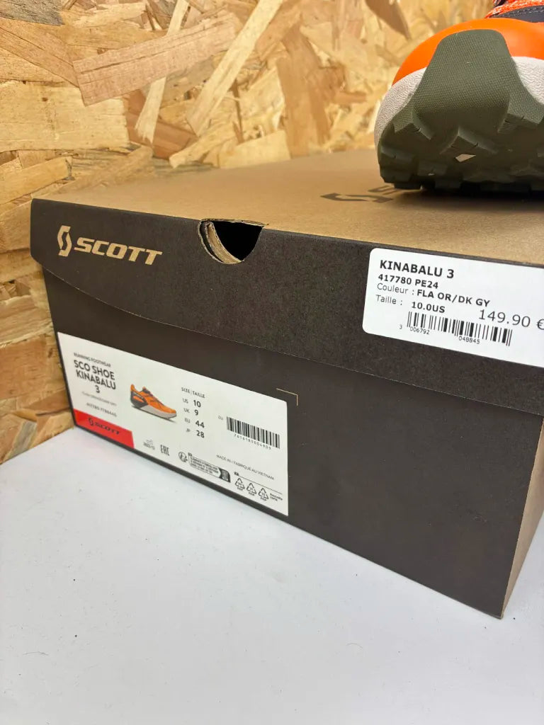 Chaussures Trail Scott Kinabalu 3 Homme 44 Flame Orange Dark Grey