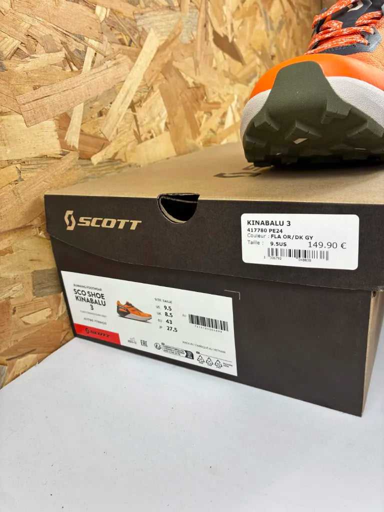 Chaussures Trail Scott Kinabalu 3 Homme 43 Flame Orange Dark Grey