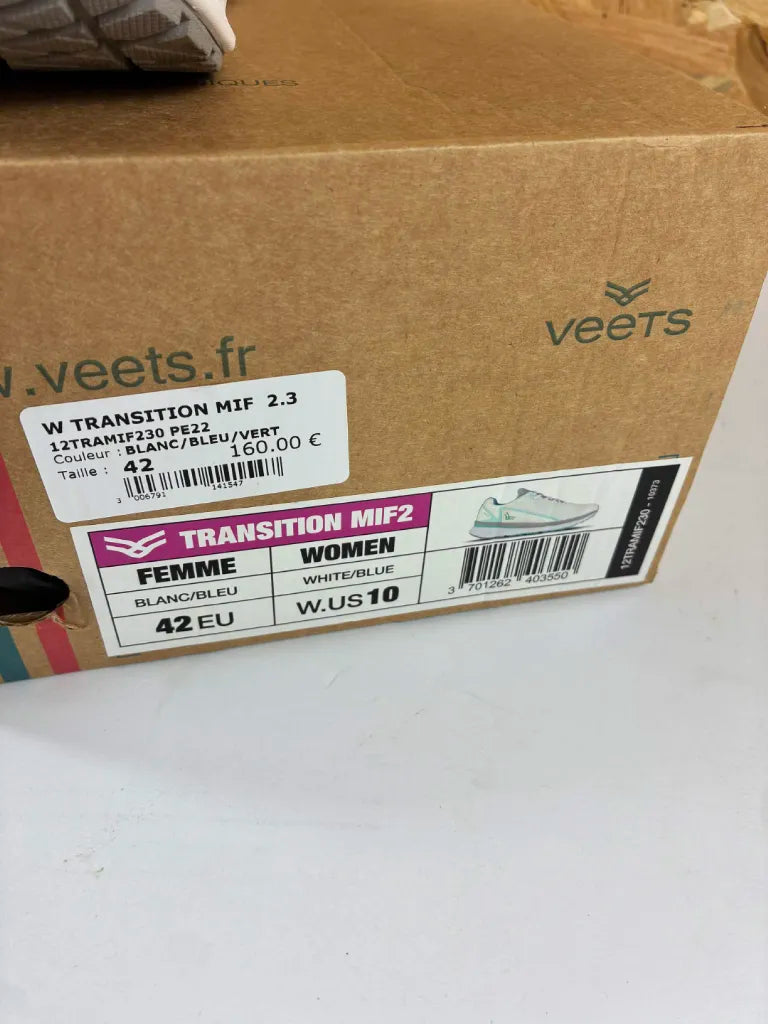 Chaussures Running Veets Transition MIF2 Femme 42 Blanc Bleu Vert