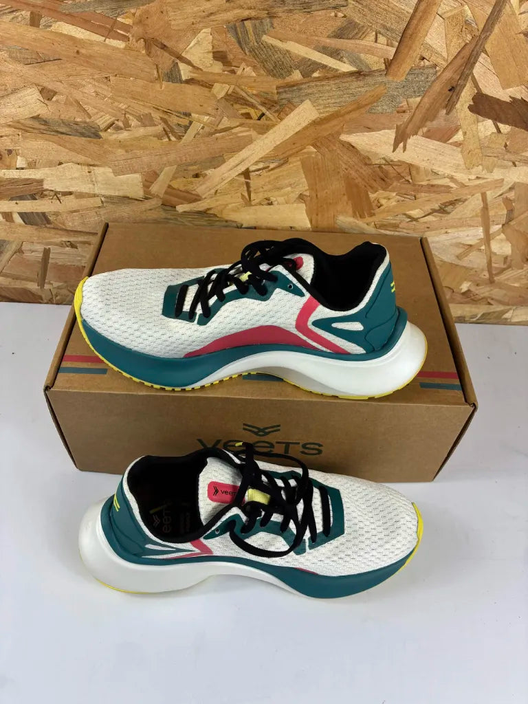 Chaussures Running Veets Utopik MIF1 Femme 38 Taupe Vert Corail