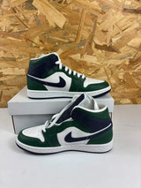 Air Jordan 1 Mid SE Seahawks Femme Vert Bleu Marine – 40