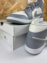 Baskets Air Jordan 1 Mid Femme Blanc Gris – Taille 42