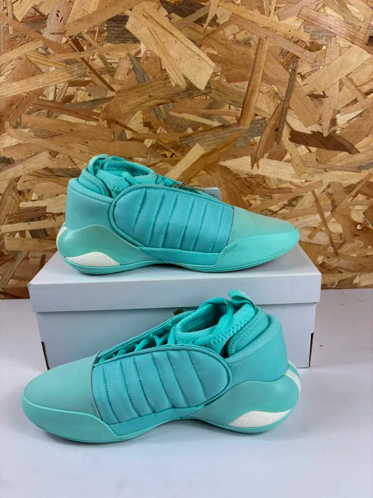 Chaussures Basketball Adidas Harden Volume 7 Turquoise Blanc – 40 2/3