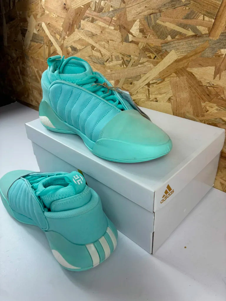 Chaussures Basketball Adidas Harden Volume 7 Turquoise Blanc – 40 2/3