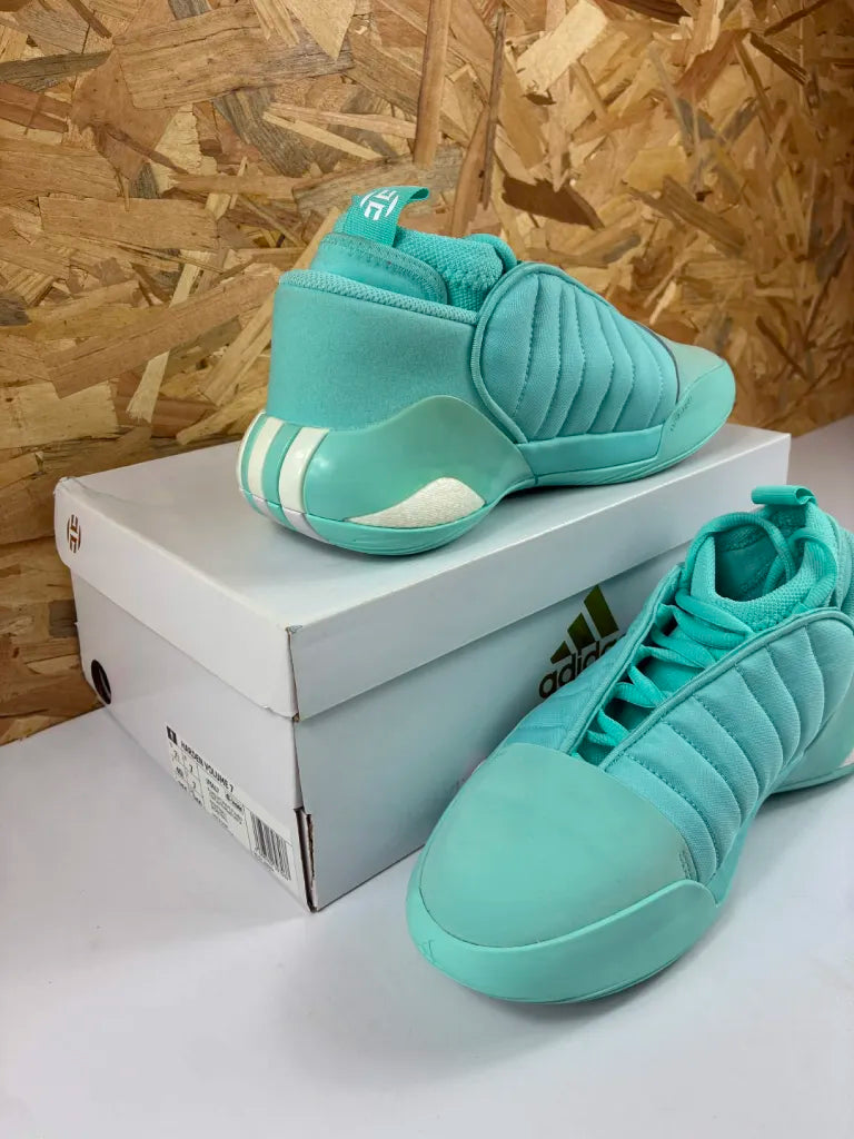 Chaussures Basketball Adidas Harden Volume 7 Turquoise Blanc – 40 2/3