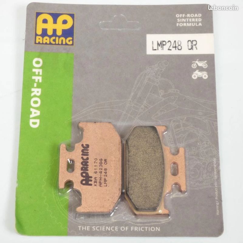 Plaquettes de frein arrière AP Racing LMP248 OR