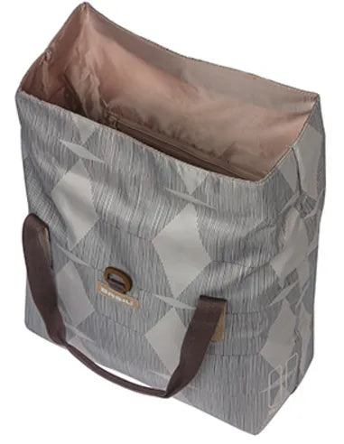 Basil Elegance Shopper 18390 20-26L graue Fahrradtasche 8715019183904 