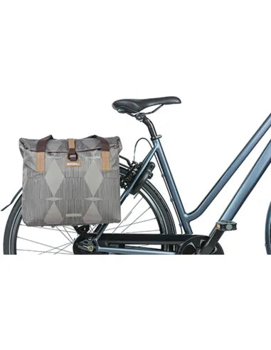 Basil Elegance Shopper 18390 20-26L graue Fahrradtasche 8715019183904 