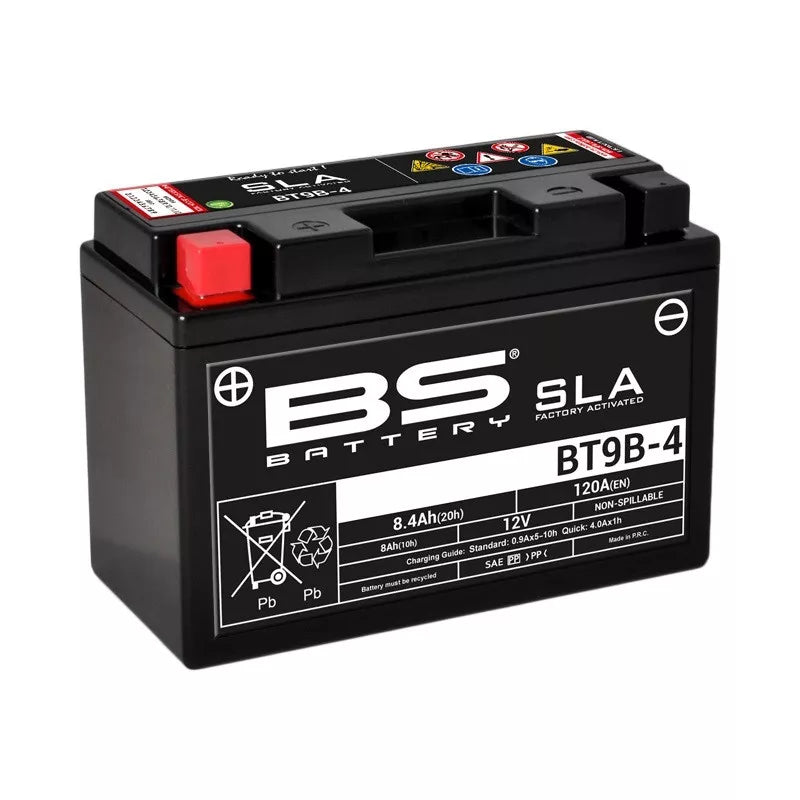 Batterie BS Battery SLA BT9B-4 – Sans entretien activée usine – Neuve