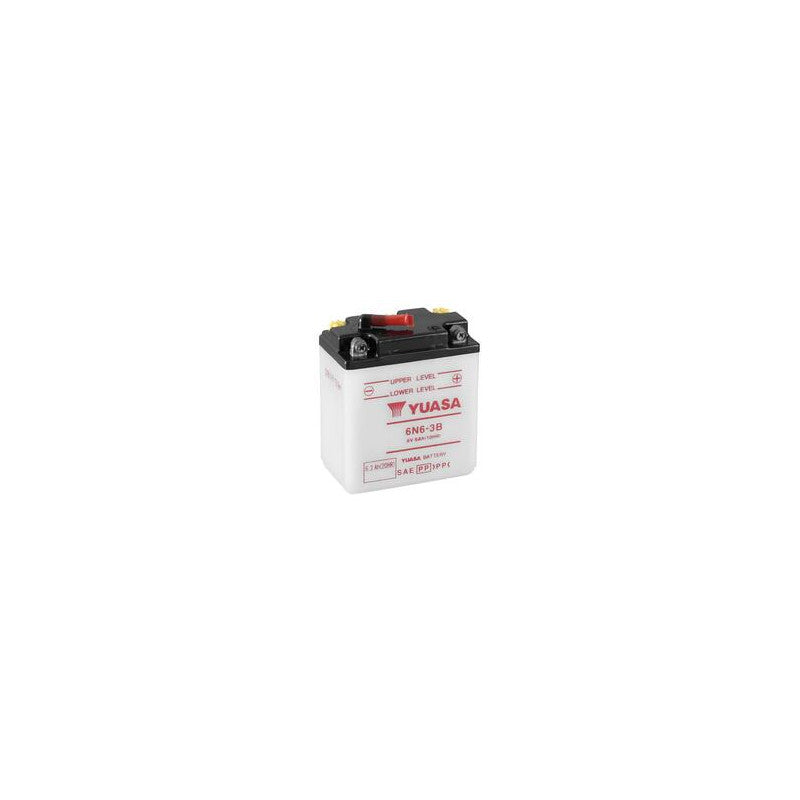 Batterie YUASA 6N6-3B Conventionnelle avec pack acide – 6V / 6Ah