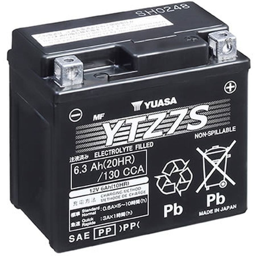 BATTERIE MOTO YUASA YTZ7S HAUTE PERFORMANCE – NEUVE