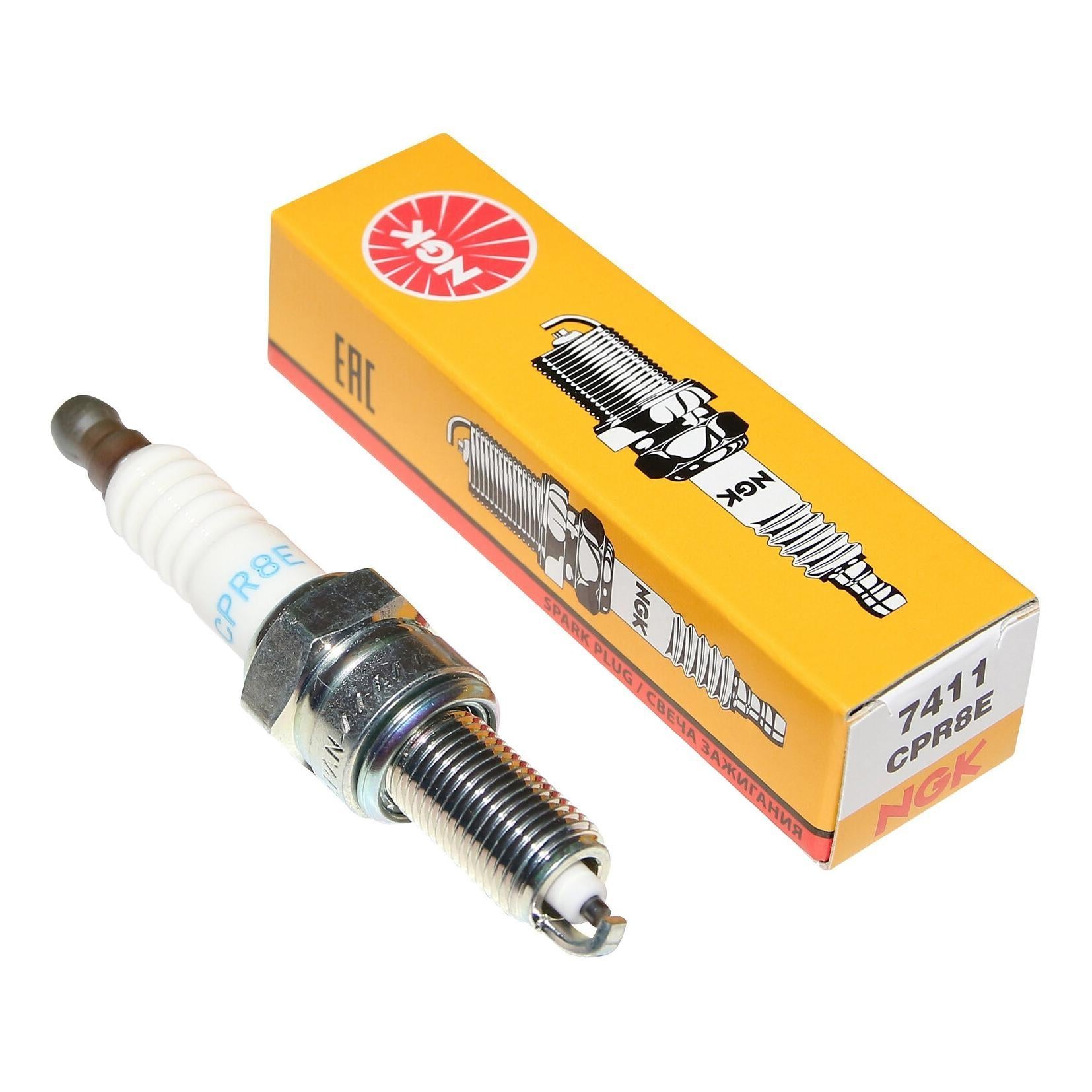 Bougie NGK CPR8E Standard Moto Scooter Quad Culot Long Filetage 10mm Clé 16mm Neuve