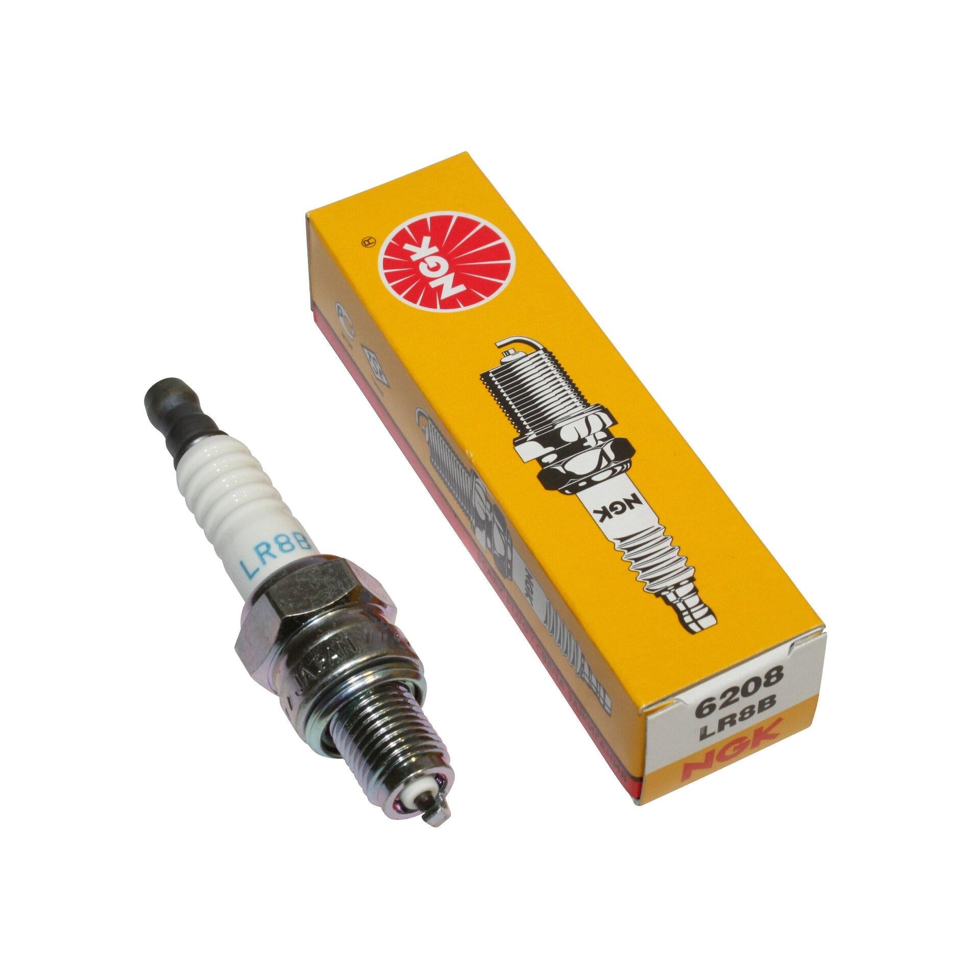Bougie NGK LR8B standard moto KTM SX 50 SX 65 2T culot court filetage 10 mm