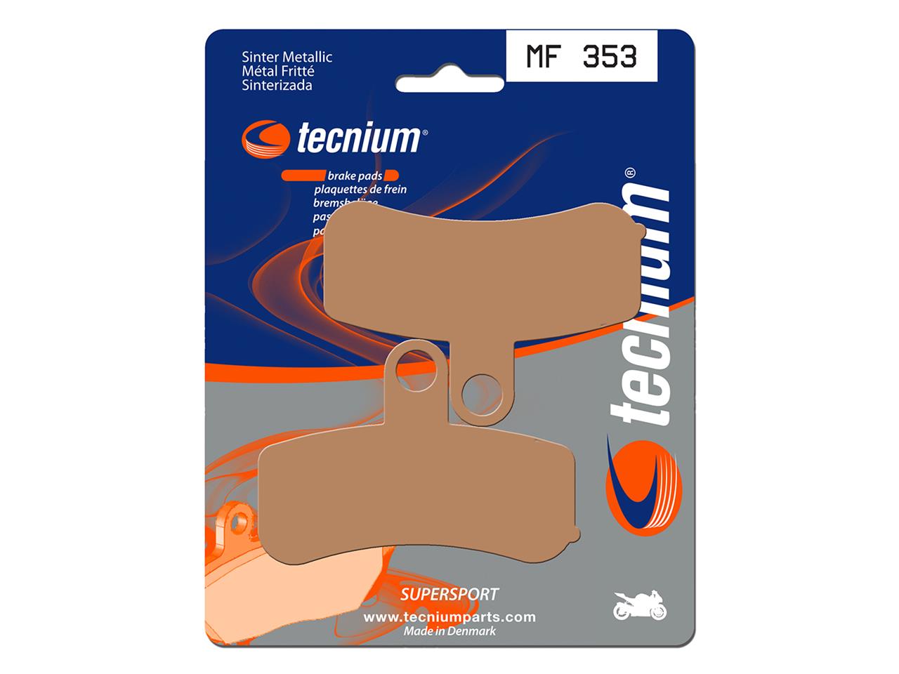 Plaquettes Frein Avant TECNIUM MF353 Métal Fritté Harley