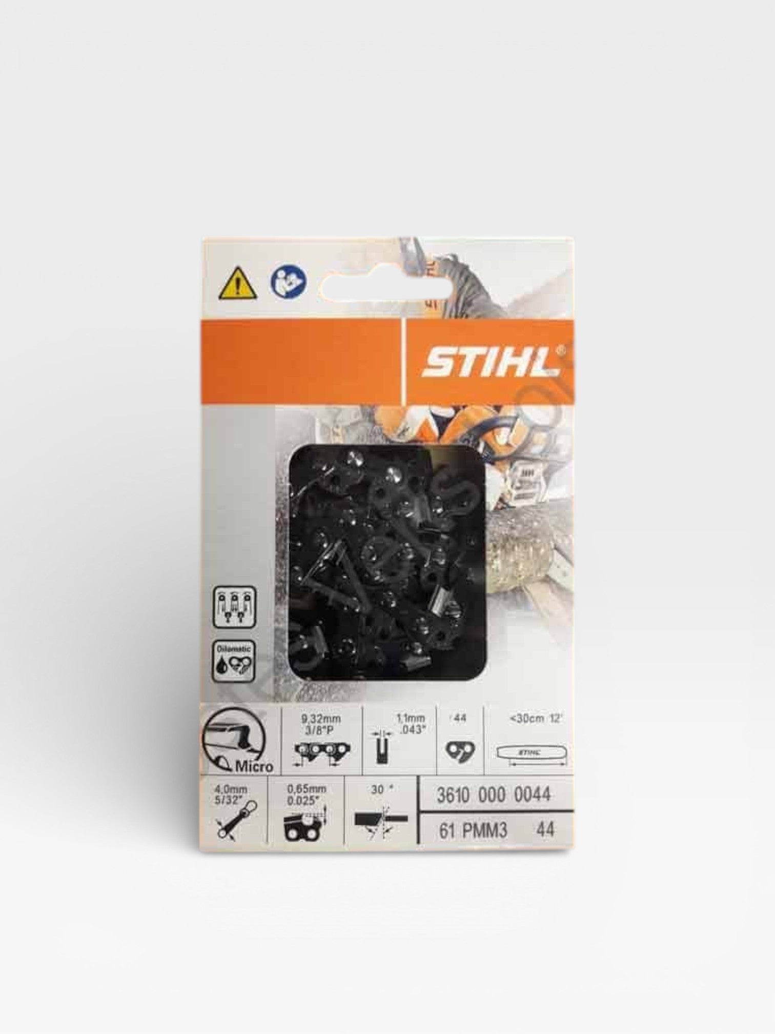 Chaîne tronçonneuse STIHL PMM3 30 cm 3/8P 1.1 mm réf 36100000044