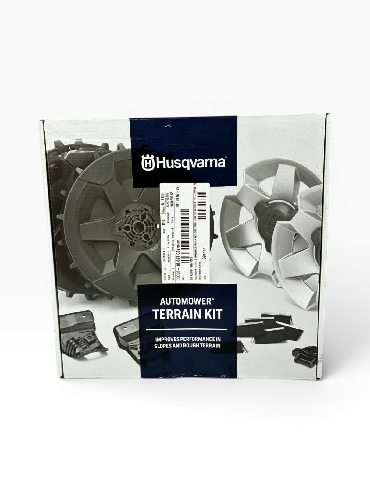 Pack roues arrière Husqvarna Automower® terrain pentu - Pièce d'origine Réf. 581 88 97-02