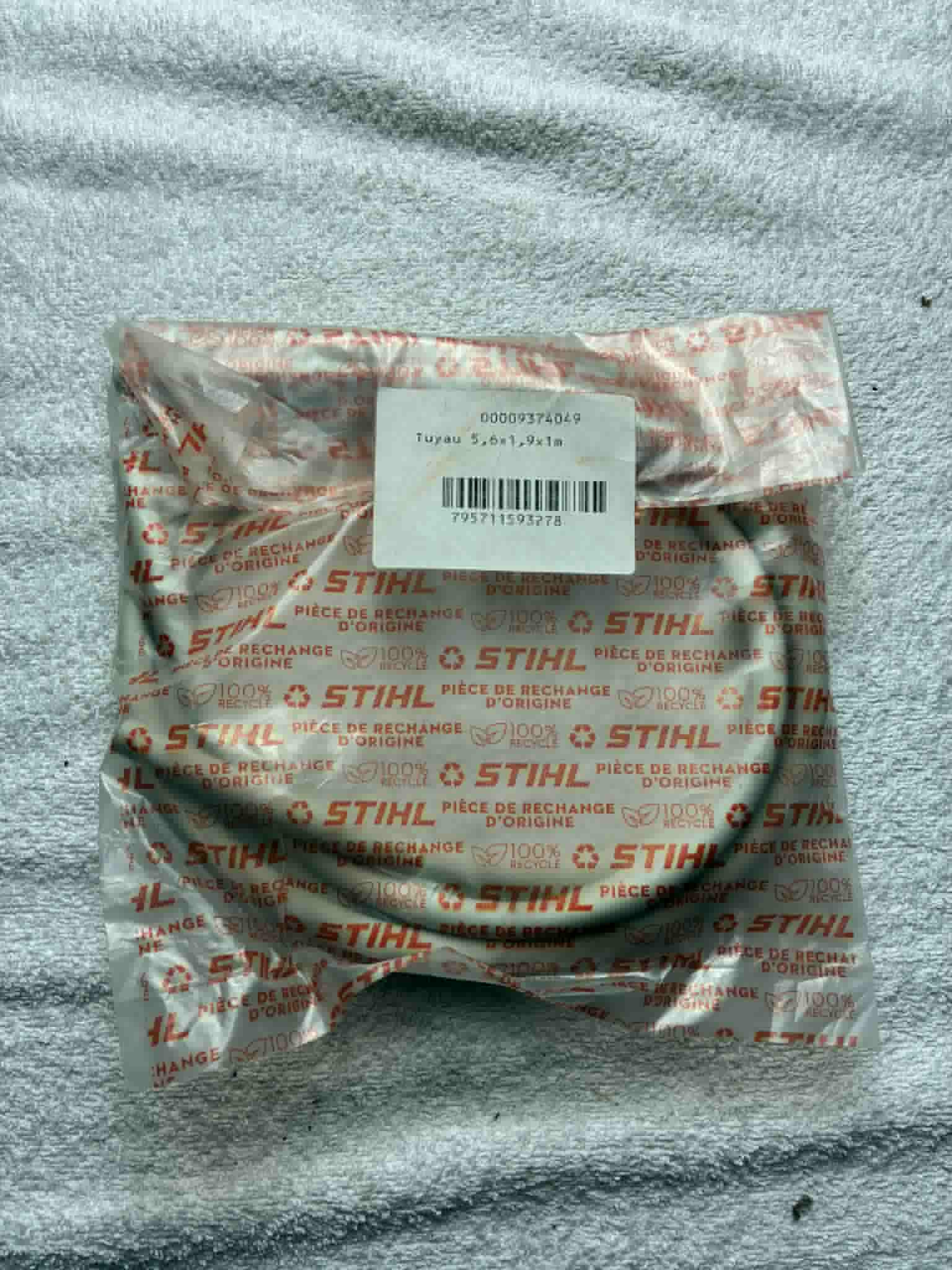 Durite / tuyau STIHL origine 00009374049 pour alimentation carburant