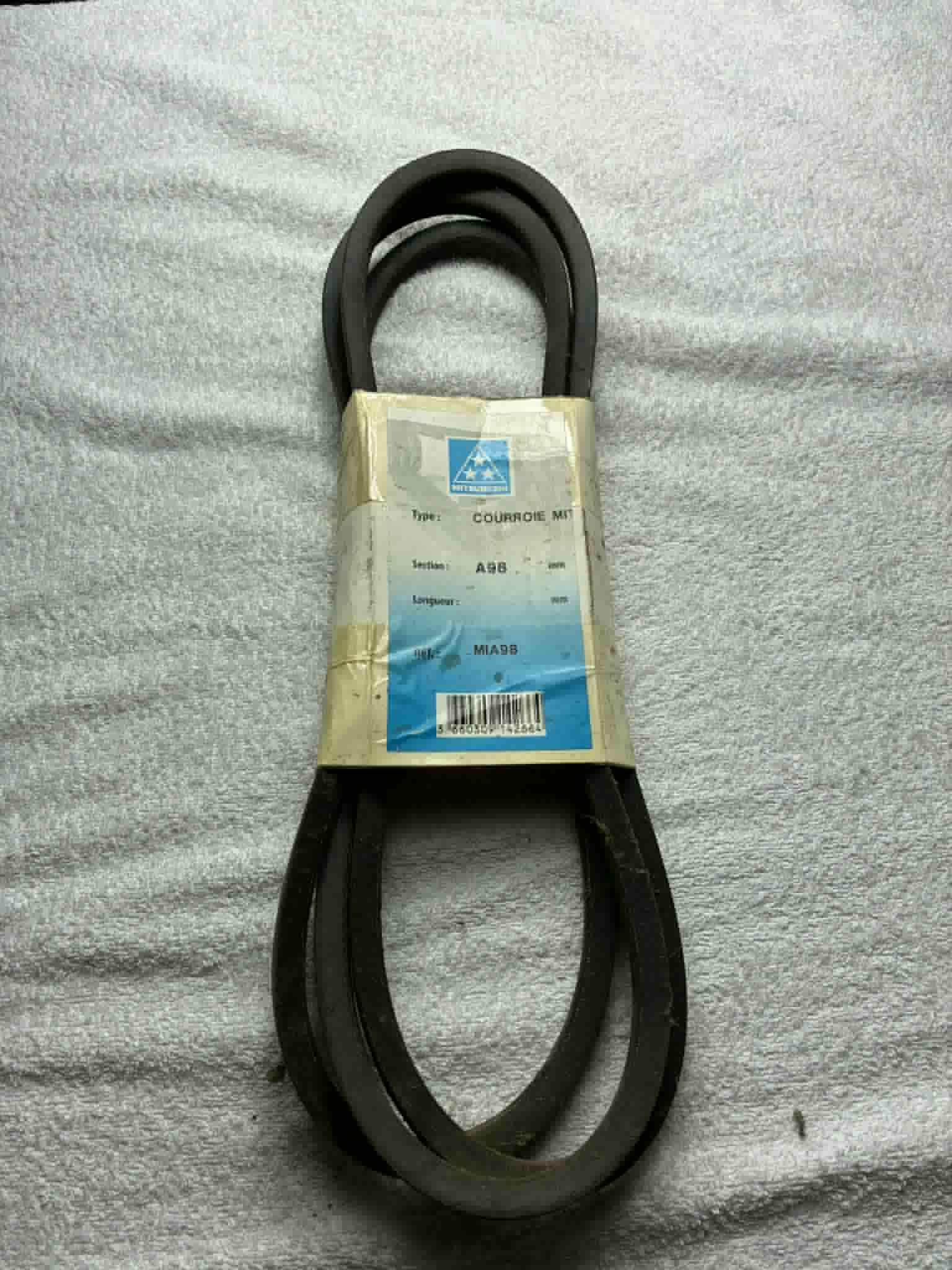 Courroie Mitsuboshi A98 transmission tondeuse motoculture Réf MIA98 neuve