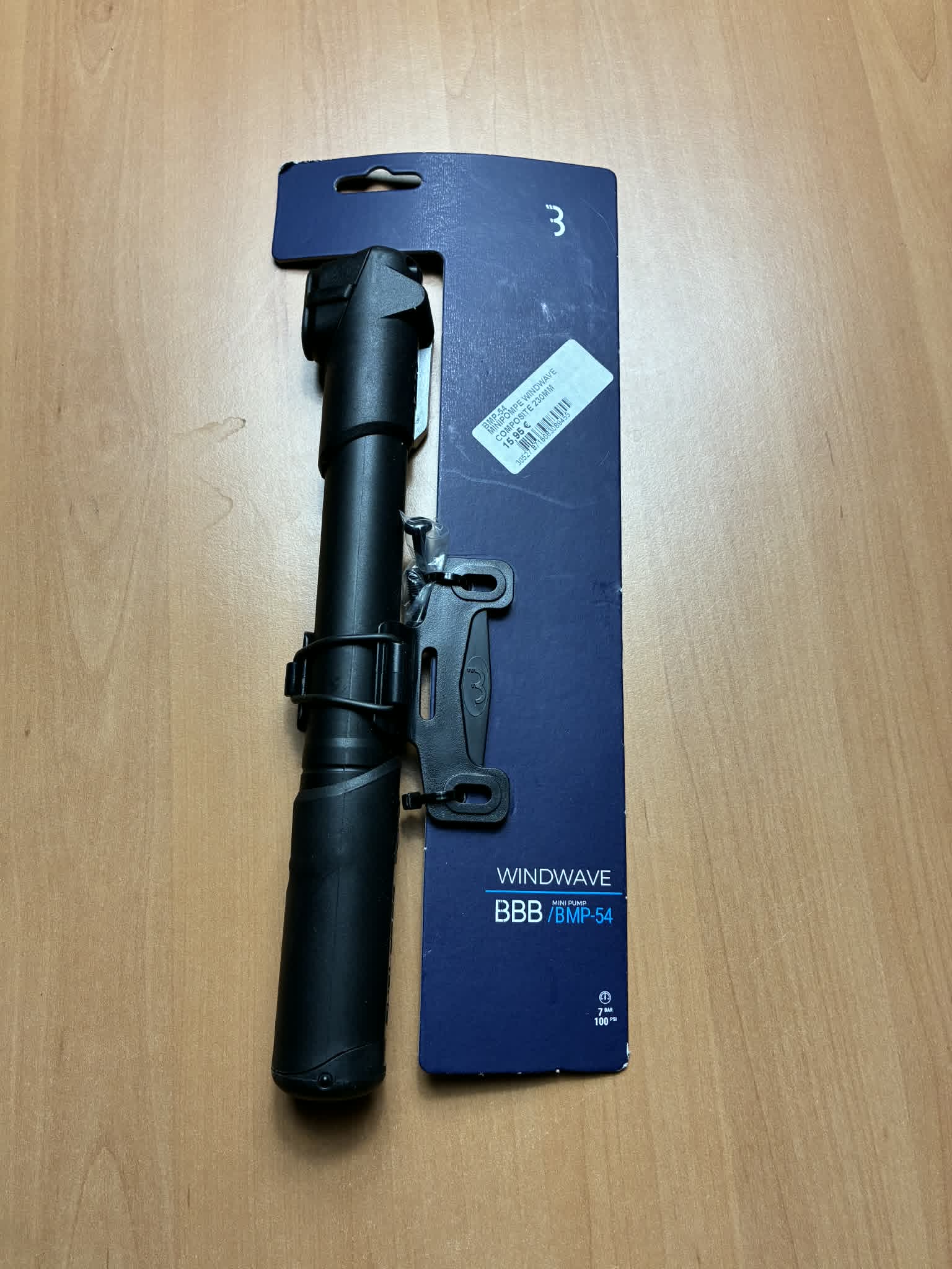 Mini pompe vélo WindWave BMP-54 haute pression compacte avec poignée T – NEUF