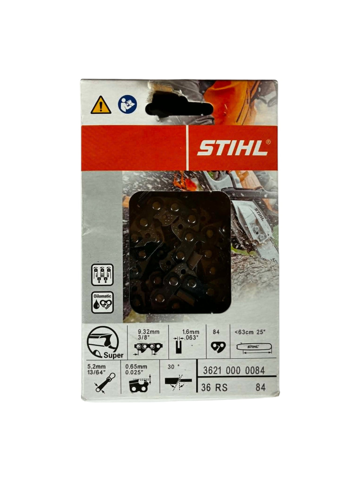 Chaîne STIHL Rapid Super RS 3/8" 1,6 mm 84 maillons 36210000084