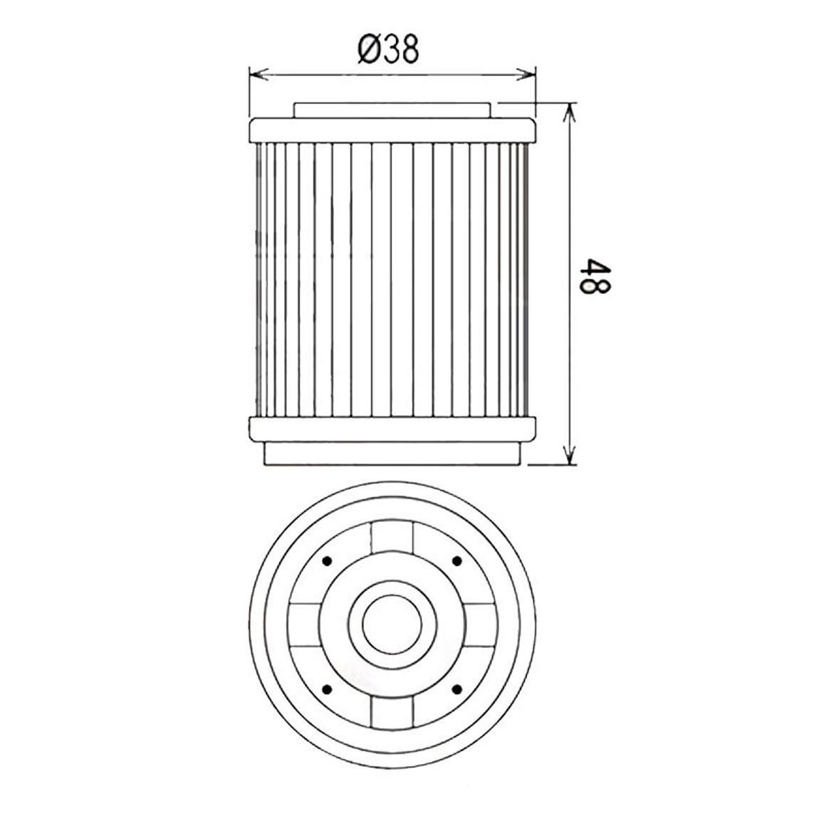 Filtre à huile HifloFiltro HF143 Yamaha TW/XT/SR/Cygnus/TT 125-350 — Neuf