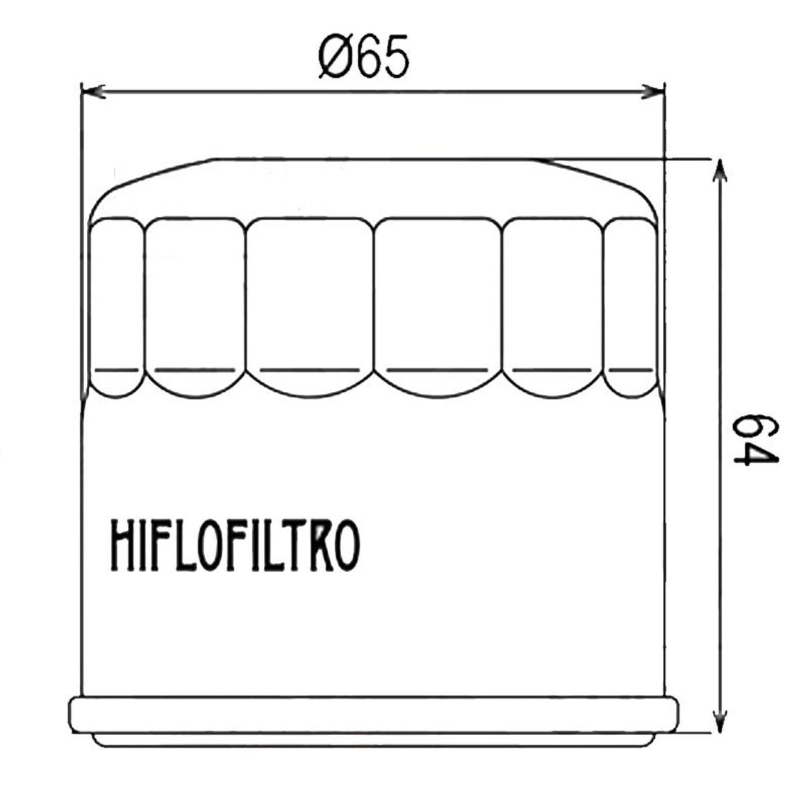 Filtre à huile HifloFiltro HF204 — Honda, Yamaha, Triumph, Kawasaki — Neuf