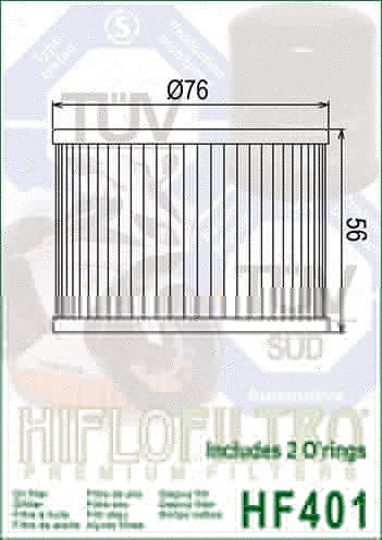 Filtre à huile HifloFiltro HF401 Kawasaki / Yamaha — Neuf
