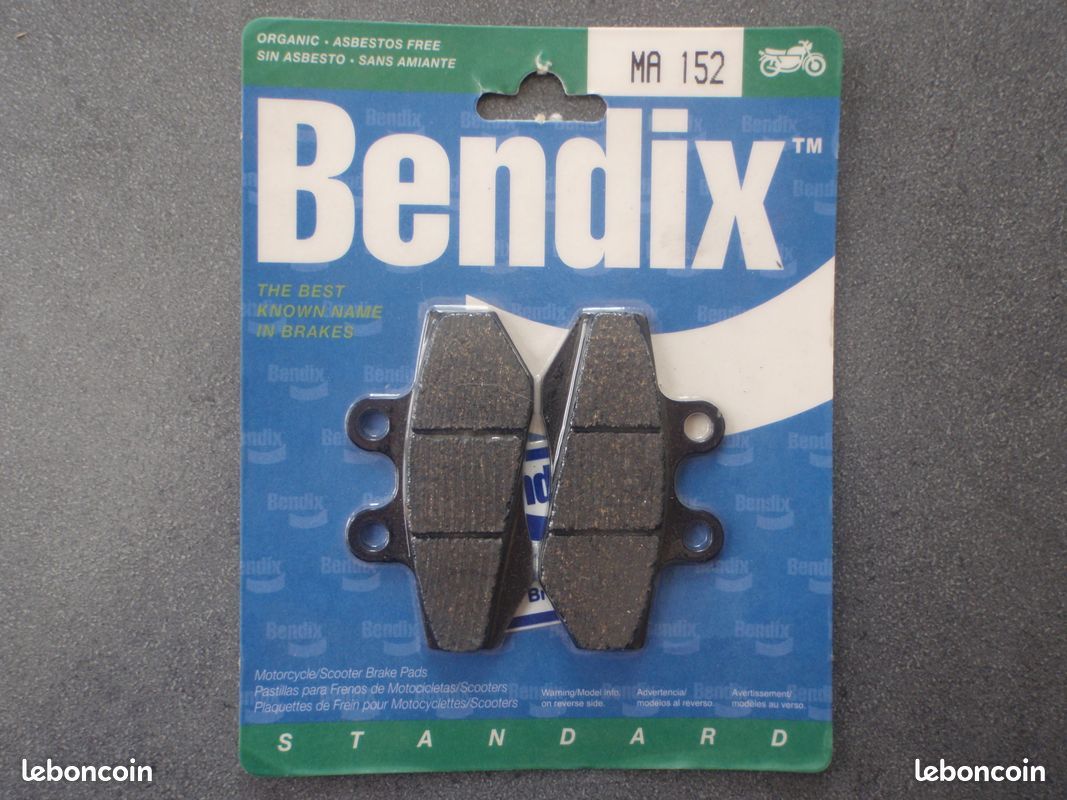 Plaquettes de frein Bendix MA152 – Scooter Moto 50cc Beta Gilera HRD