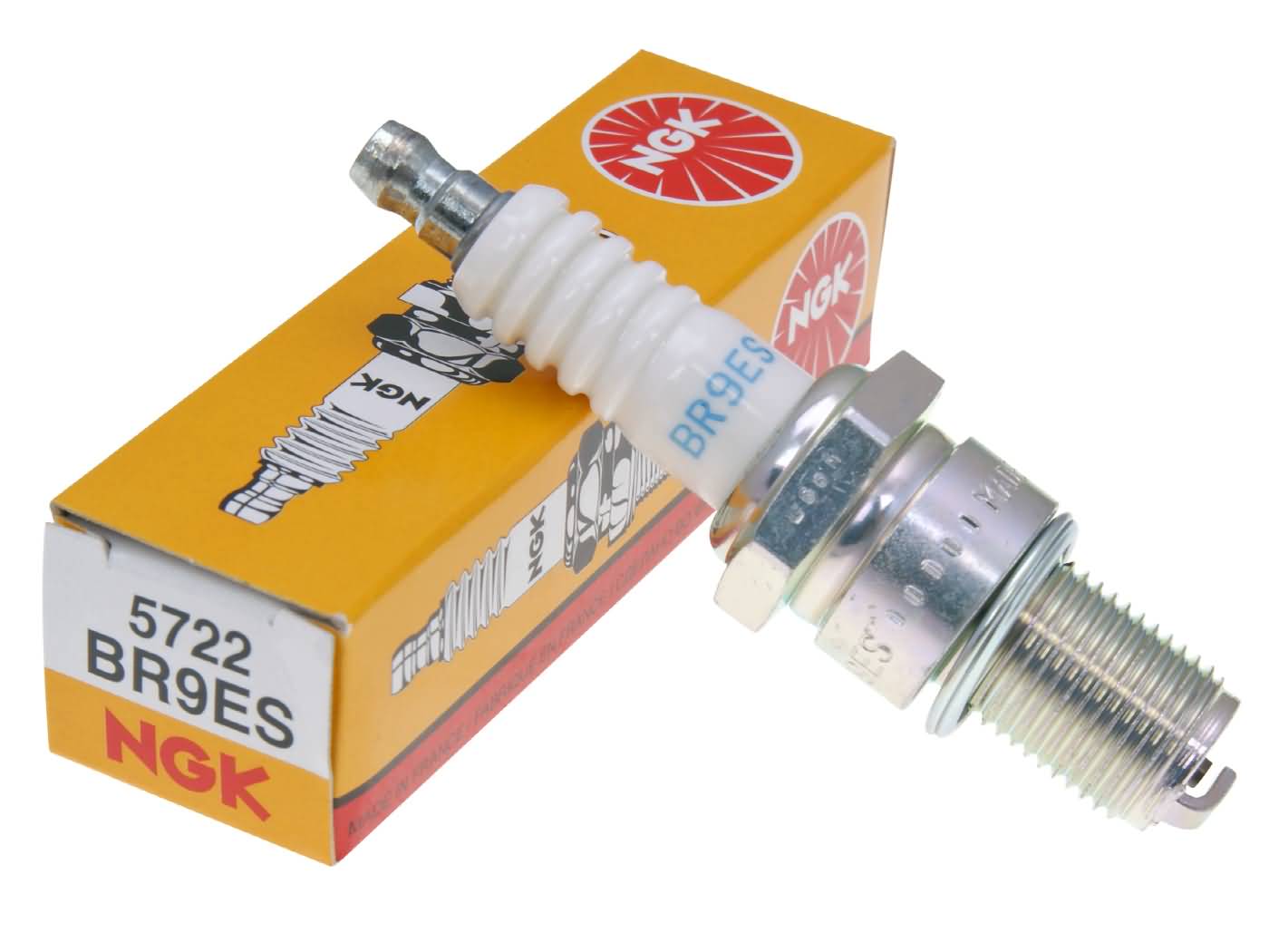 Bougie NGK BR9ES standard scooter moto 50cc 125cc Aprilia Beta Yamaha DT TZR