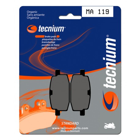 Plaquettes frein Tecnium MA119 organiques scooter Peugeot V-Clic PGO Big Max