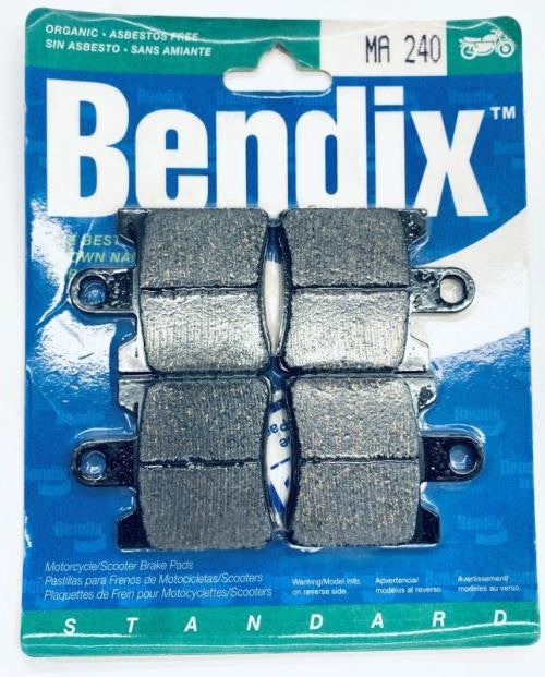 Plaquettes frein Bendix MA240 organique Suzuki Burgman 250 400 Kymco Sym