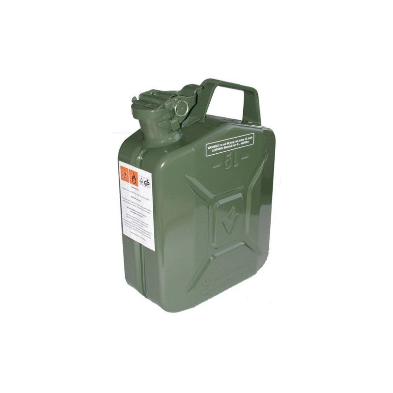 Jerrican essence métal 5L type armée – Réf. 8306998 – Neuf