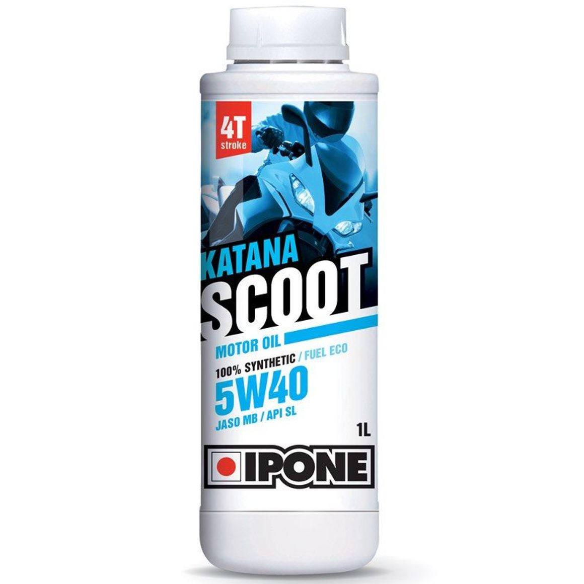 Huile moteur Ipone Katana Scoot 4 5W40 – 100% synthèse – 1L – Scooter 4T