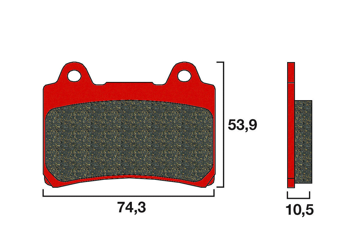 Plaquettes de frein avant moto Brembo 07YA17SA – Métal fritté – Yamaha