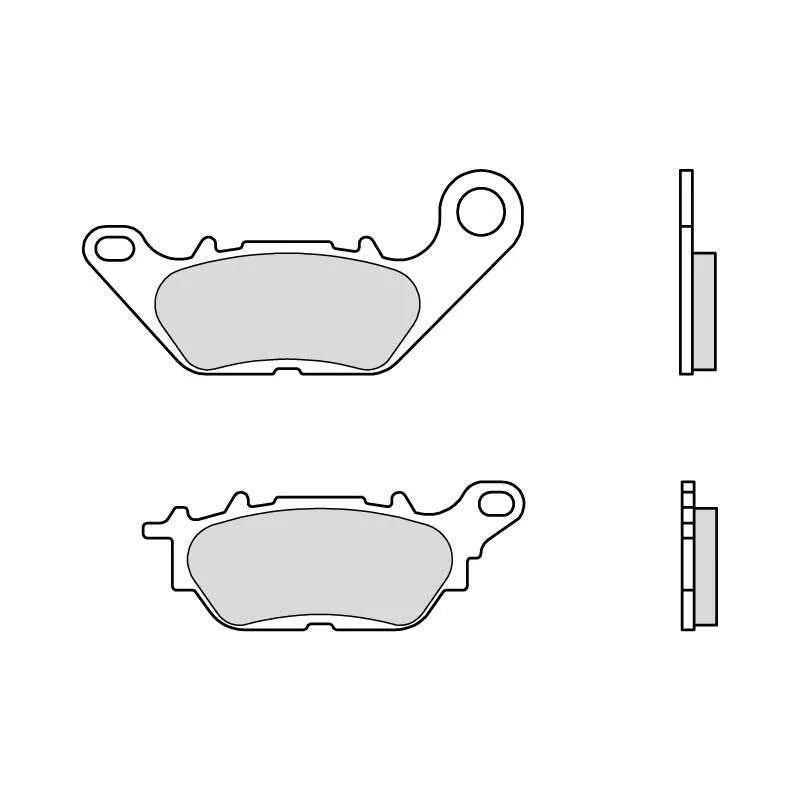 Plaquettes de frein scooter Brembo 07114CC – Carbone-céramique – Yamaha NMAX 125 (2015-2025)