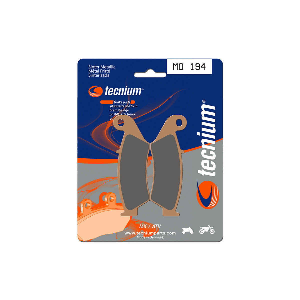 Plaquettes de frein avant TECNIUM MO 194 TEC194MO Tout-Terrain