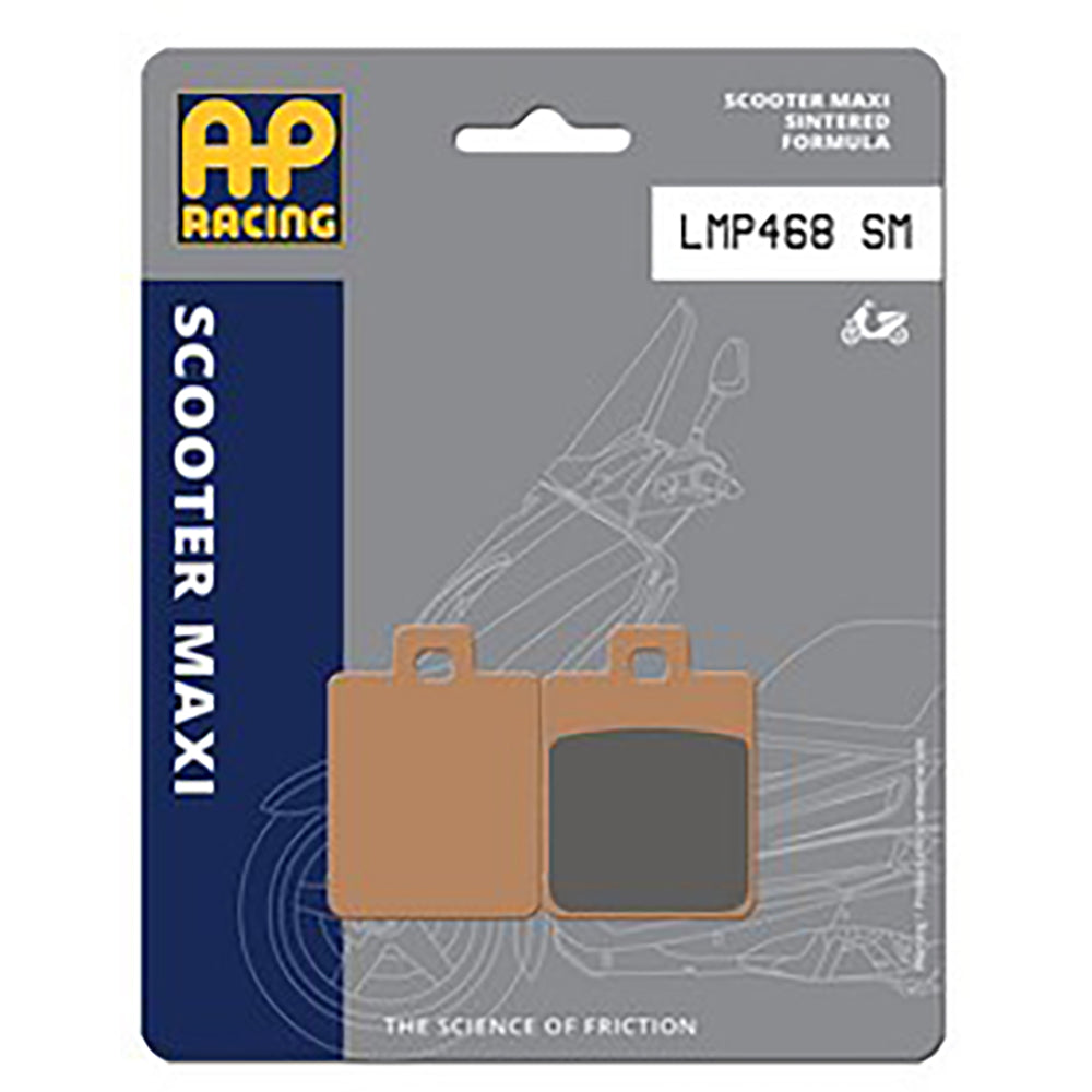 Plaquettes de frein avant & arrière AP Racing LMP468 SM – Neuf – Scooters > 250cc – Piaggio MP3 / Vespa / Gilera Fuoco
